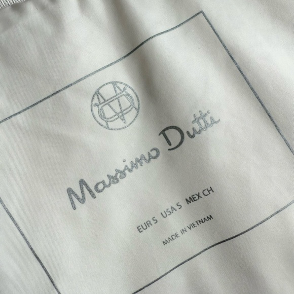 Massimo Dutti Longline Quilted Jacket Cream Sz S - Picture 10 of 14